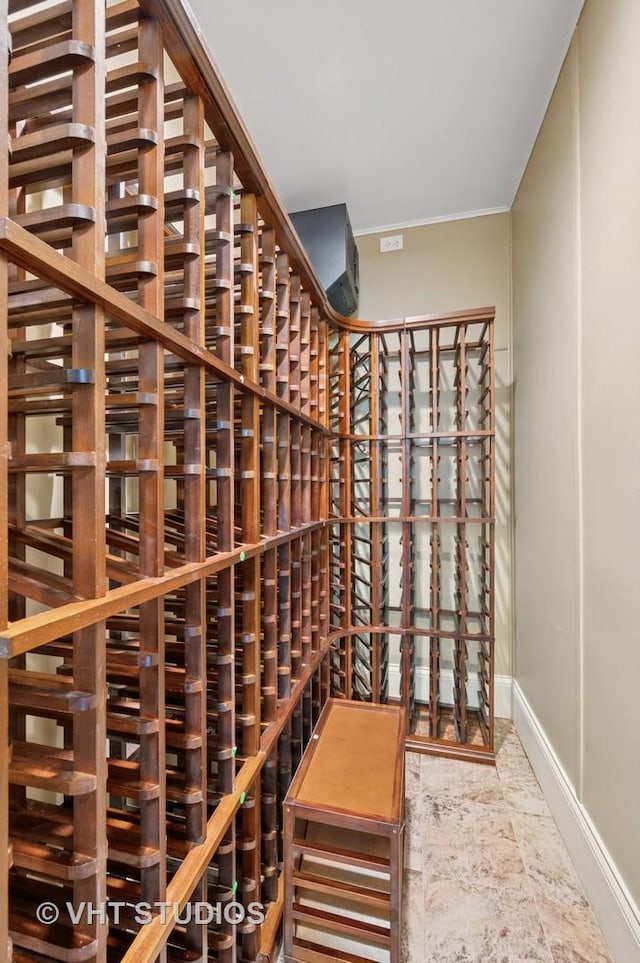 417 E N Water St, Chicago, IL 60611 - wine area featuring baseboards