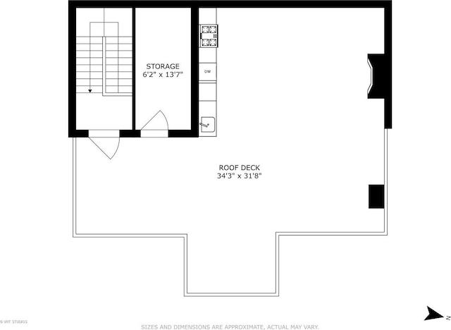 417 E N Water St, Chicago, IL 60611 - view of room layout