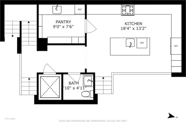 417 E N Water St, Chicago, IL 60611 - view of room layout