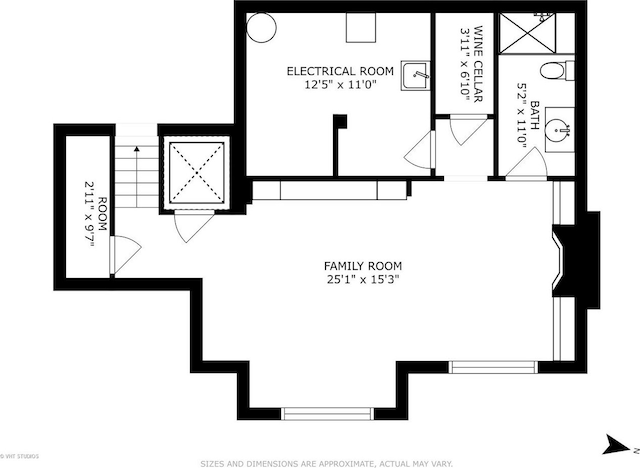 417 E N Water St, Chicago, IL 60611 - view of floor plan / room layout