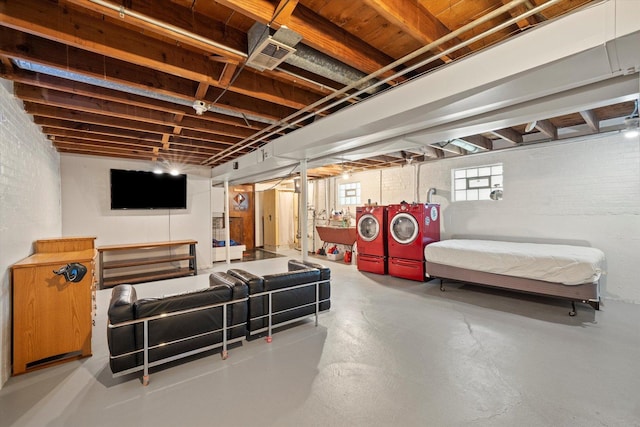 2317 W 50th St, Chicago, IL 60609 - below grade area with separate washer and dryer
