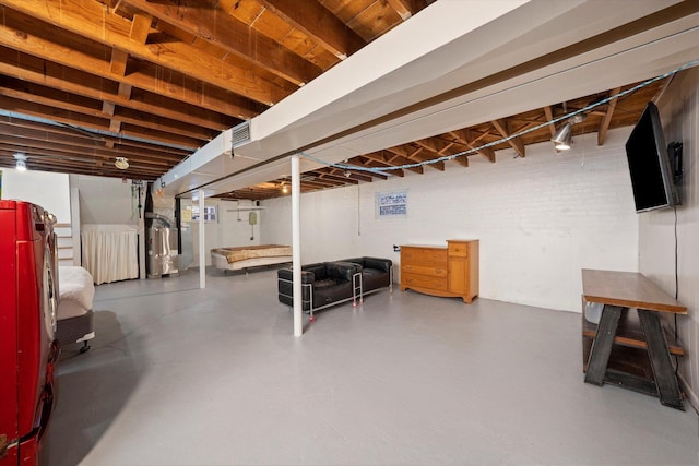 2317 W 50th St, Chicago, IL 60609 - finished basement with refrigerator