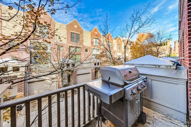 2743 N Wayne Ave Unit B, Chicago, IL 60614 - deck featuring grilling area and an attached garage
