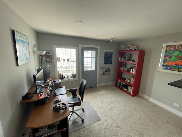 3401 W Beach Ave, Chicago, IL 60651 - office with carpet and baseboards