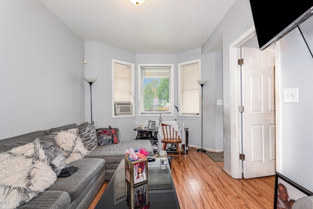 28 W 112th St, Chicago, IL 60628 - living room featuring light wood-type flooring and cooling unit