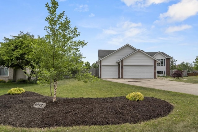 6072 Nimtz Ct, Loves Park, IL 61111 - view of front facade with brick siding, a garage, and driveway