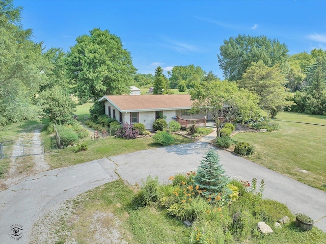 944 E County Line Rd, Beecher, IL 60401 - ranch-style house with a porch
