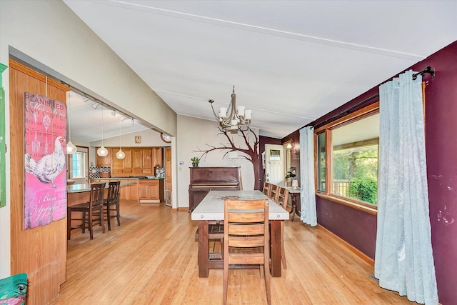 944 E County Line Rd, Beecher, IL 60401 - dining space featuring a chandelier and light wood-style floors
