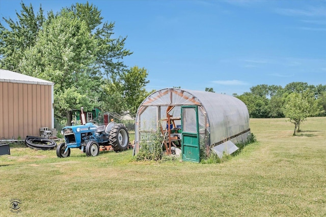 944 E County Line Rd, Beecher, IL 60401 - view of greenhouse featuring a yard
