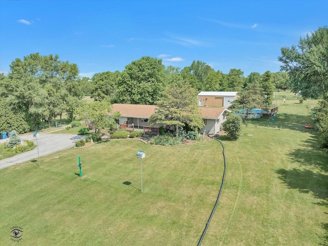 944 E County Line Rd, Beecher, IL 60401 - view of front of home with a front lawn