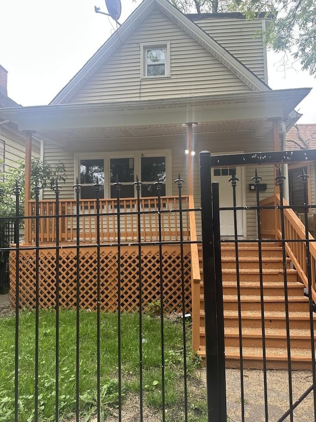 7618 S Drexel Ave, Chicago, IL 60619 - back of property featuring covered porch