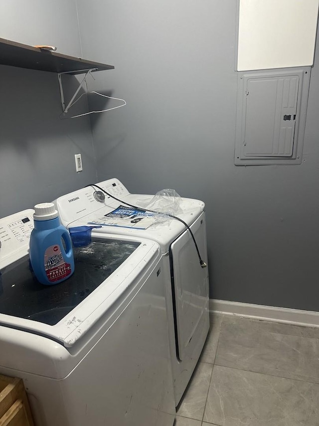 7618 S Drexel Ave, Chicago, IL 60619 - laundry room with electric panel and washer and dryer