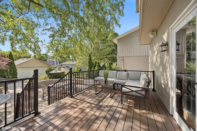 4628 Grand Ave, Western Springs, IL 60558 - deck featuring outdoor lounge area