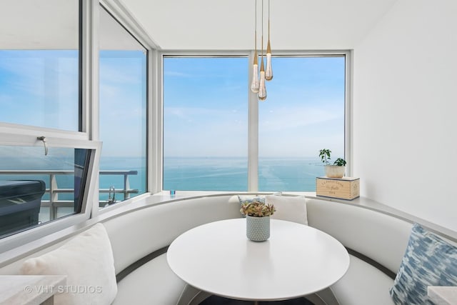 1300 N Lake Shore Dr Unit 21D, Chicago, IL 60610 - dining space with a water view