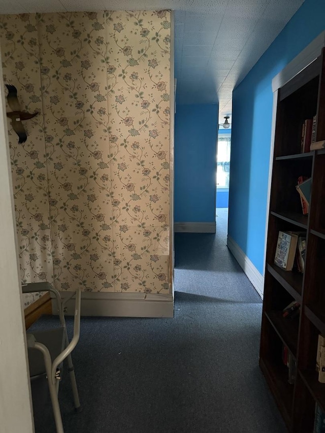 7005 34th St, Berwyn, IL 60402 - corridor featuring wallpapered walls and carpet floors