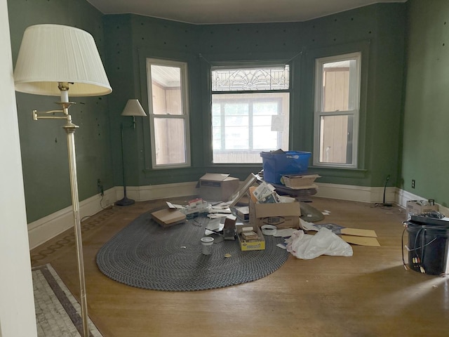 7005 34th St, Berwyn, IL 60402 - dining room with baseboards and wood finished floors