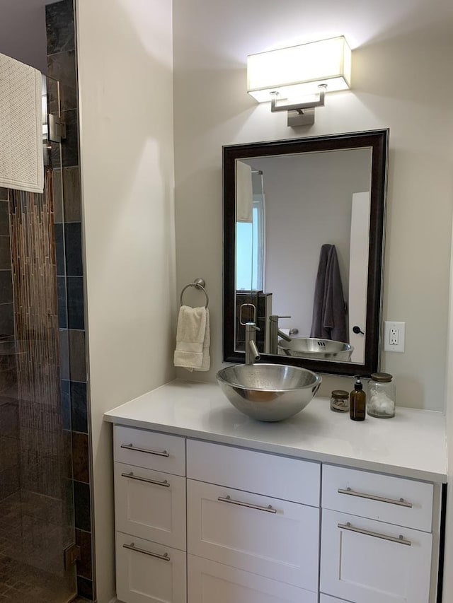 743 Dundee Ave, Barrington, IL 60010 - bathroom with vanity and a tile shower