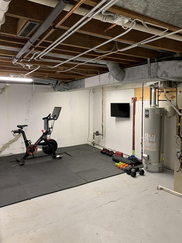 743 Dundee Ave, Barrington, IL 60010 - exercise room with water heater