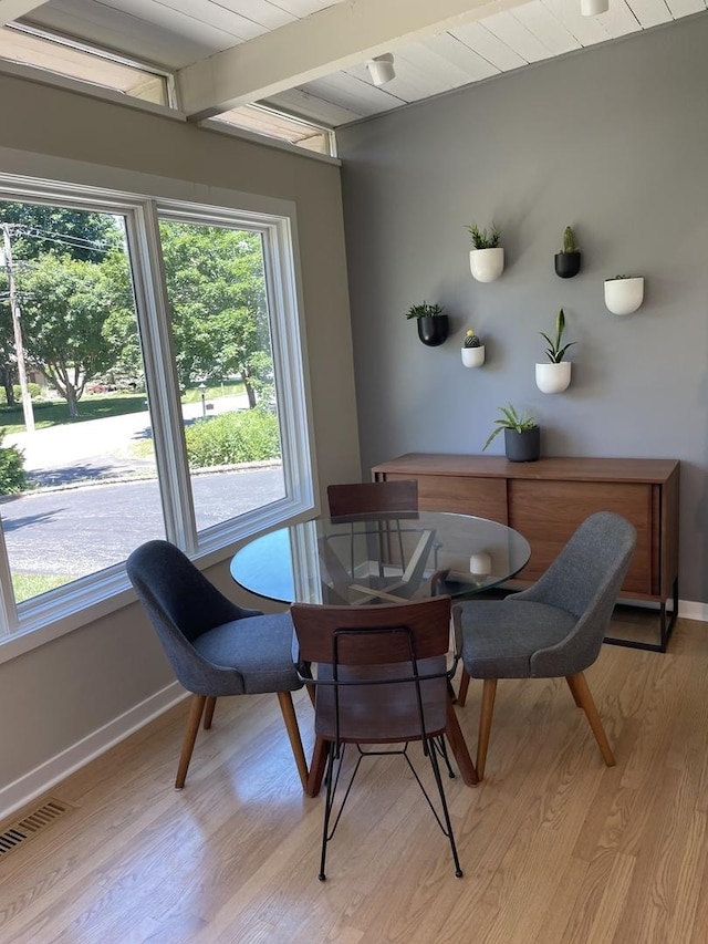 743 Dundee Ave, Barrington, IL 60010 - dining space featuring baseboards and light wood finished floors