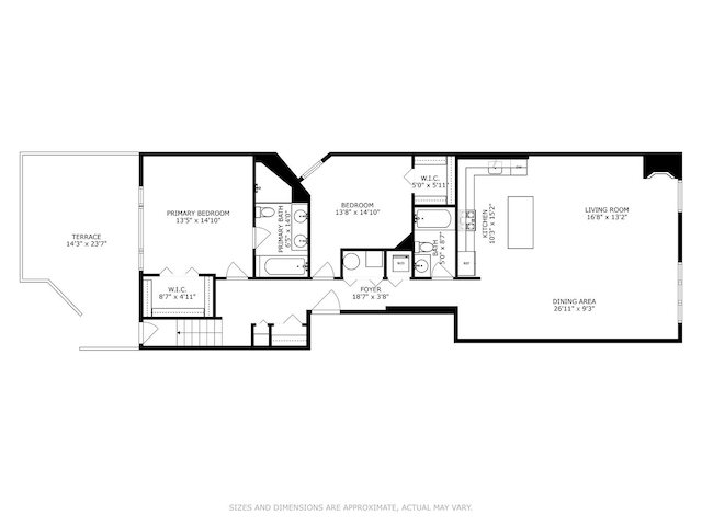 1525 N Milwaukee Ave Unit 3, Chicago, IL 60622 - view of home floor plan