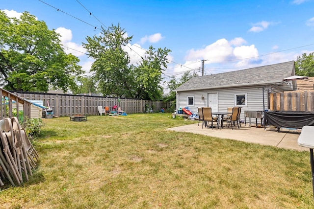 2808 Elder Ln, Franklin Park, IL 60131 - fenced backyard featuring a patio area