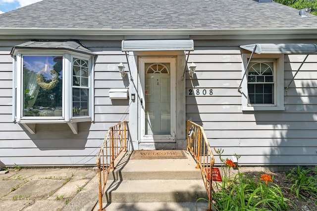 2808 Elder Ln, Franklin Park, IL 60131 - entrance to property with a shingled roof
