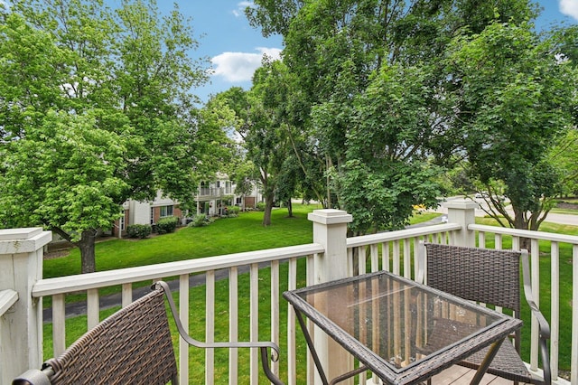 1604 Brittany Ct Unit 2B, Wheeling, IL 60090 - wooden terrace with a yard