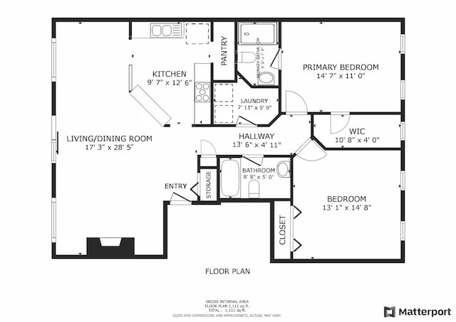 1604 Brittany Ct Unit 2B, Wheeling, IL 60090 - view of home floor plan