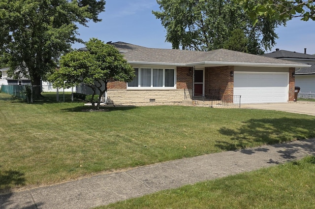 17936 66th Ave, Tinley Park, IL 60477 - view of front of house featuring an attached garage, brick siding, concrete driveway, and roof with shingles
