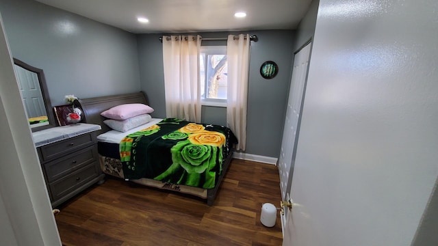 17936 66th Ave, Tinley Park, IL 60477 - bedroom with dark wood-style floors and recessed lighting