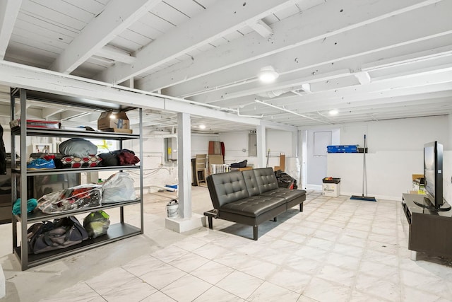 1715 N 15th Ave, Melrose Park, IL 60160 - finished below grade area featuring electric panel
