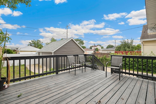 1715 N 15th Ave, Melrose Park, IL 60160 - deck featuring an outdoor structure