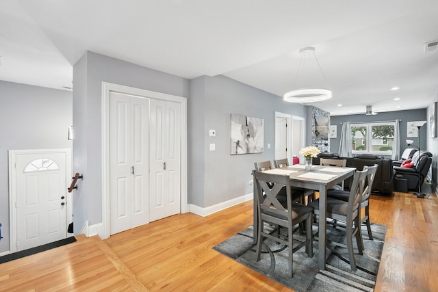 1715 N 15th Ave, Melrose Park, IL 60160 - dining room with light wood-type flooring and recessed lighting
