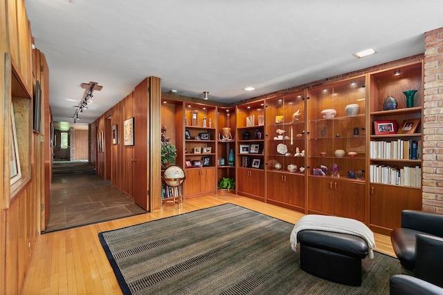 1200 Regency Ln, Lake Forest, IL 60045 - sitting room with hardwood / wood-style flooring and track lighting