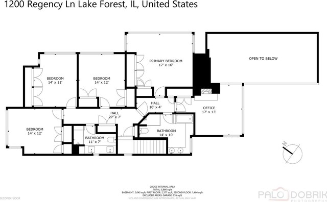 1200 Regency Ln, Lake Forest, IL 60045 - view of room layout