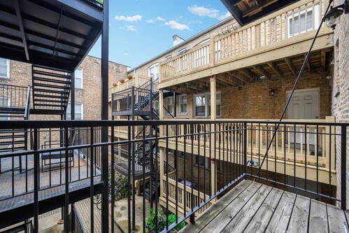 4259 N Ashland Ave Unit 2, Chicago, IL 60613 - view of wooden deck