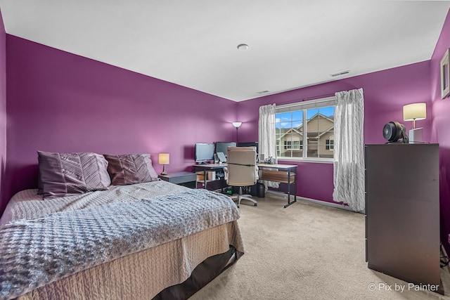 392 S Jade Ln, Round Lake, IL 60073 - carpeted bedroom featuring a desk and baseboards