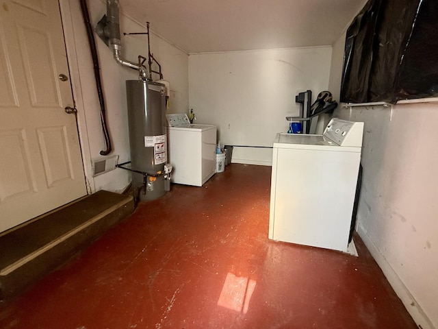 2524 Gilboa Ave, Zion, IL 60099 - below grade area with separate washer and dryer and gas water heater