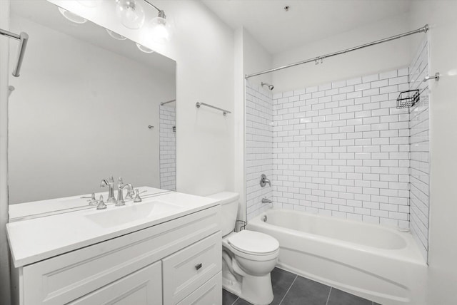 1503 S State St Unit 501, Chicago, IL 60605 - bathroom featuring bathtub / shower combination, tile patterned flooring, and vanity