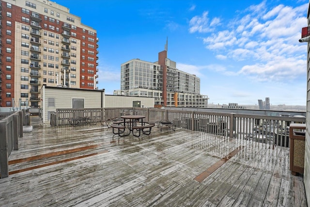 1503 S State St Unit 501, Chicago, IL 60605 - wooden terrace featuring a view of city