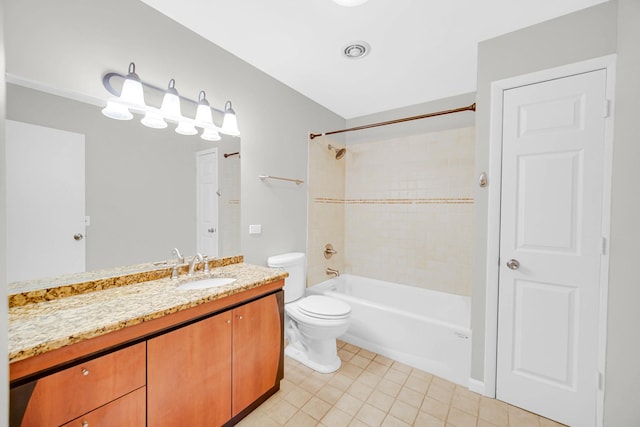 220 N Yates Ln, Mount Prospect, IL 60056 - full bathroom with vanity, shower / washtub combination, and tile patterned floors