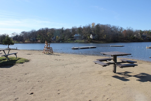 406 E Tower Dr, Tower Lakes, IL 60010 - water view featuring a floating dock