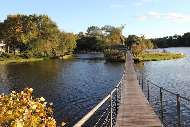 406 E Tower Dr, Tower Lakes, IL 60010 - dock area featuring a water view