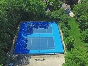 406 E Tower Dr, Tower Lakes, IL 60010 - exterior space featuring a tennis court