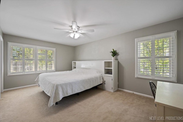 1009 E Bailey Rd, Naperville, IL 60565 - bedroom with light colored carpet and ceiling fan
