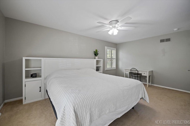 1009 E Bailey Rd, Naperville, IL 60565 - bedroom with light carpet and ceiling fan