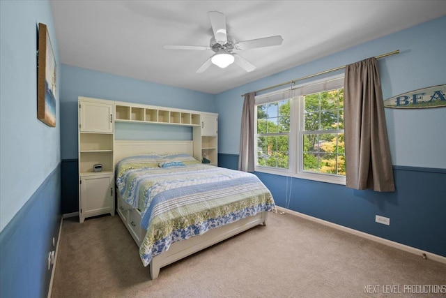 1009 E Bailey Rd, Naperville, IL 60565 - carpeted bedroom with baseboards and ceiling fan