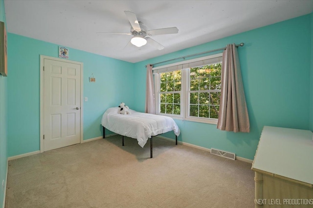 1009 E Bailey Rd, Naperville, IL 60565 - carpeted bedroom with baseboards and ceiling fan