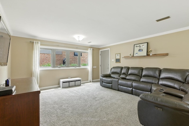 16821 89th Ave, Orland Hills, IL 60487 - living room with crown molding and carpet