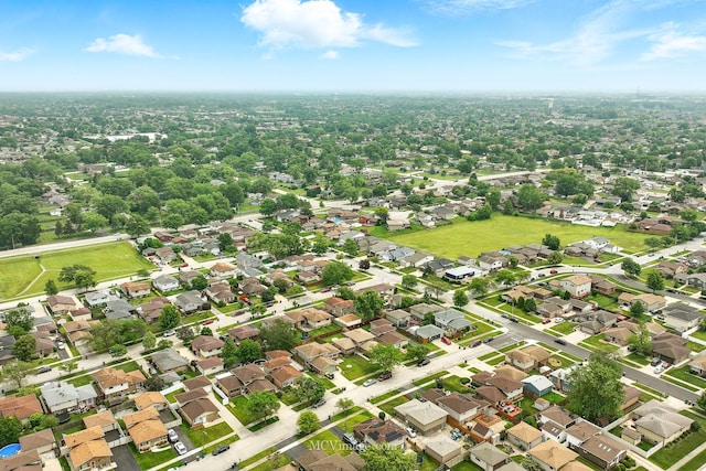 16821 89th Ave, Orland Hills, IL 60487 - aerial view of property and surrounding area with nearby suburban area